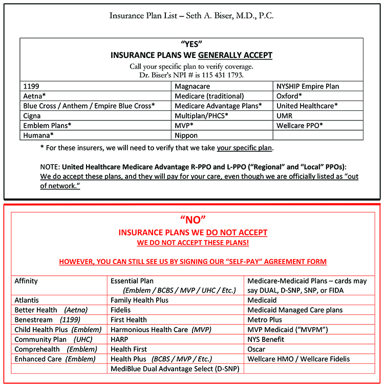 INSURANCE PLAN LIST 4-11-23 750